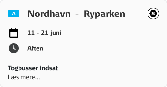 Eksempel på komponent til trafikiformation